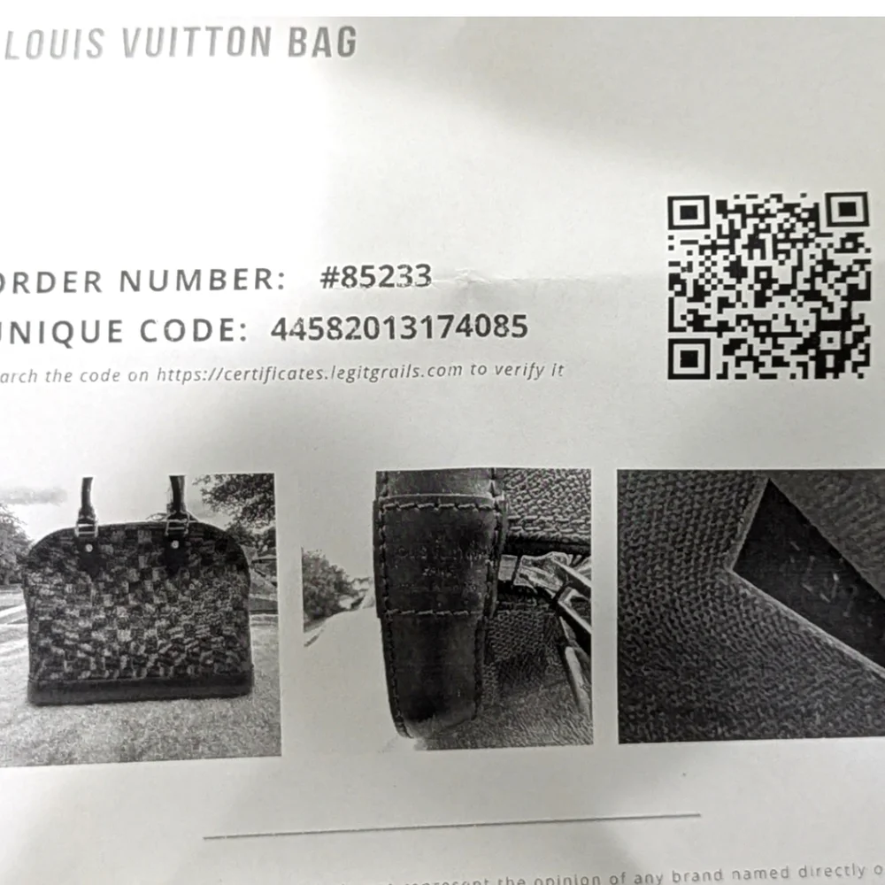 Authentic Louis Vuitton Damier Ebene Alma PM - Picture 13 of 15